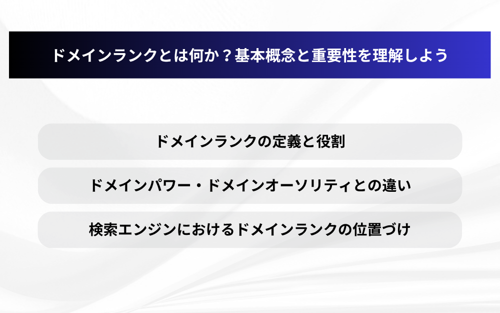 ドメインランクとは何か?基本概念と重要性を理解しよう