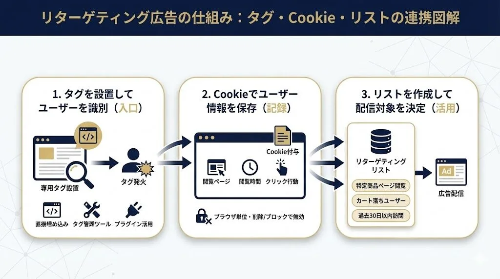 リターゲティング広告の仕組みを図解で解説