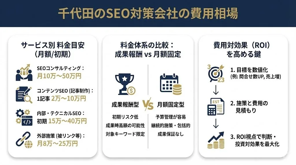 千代田のSEO対策会社の費用相場