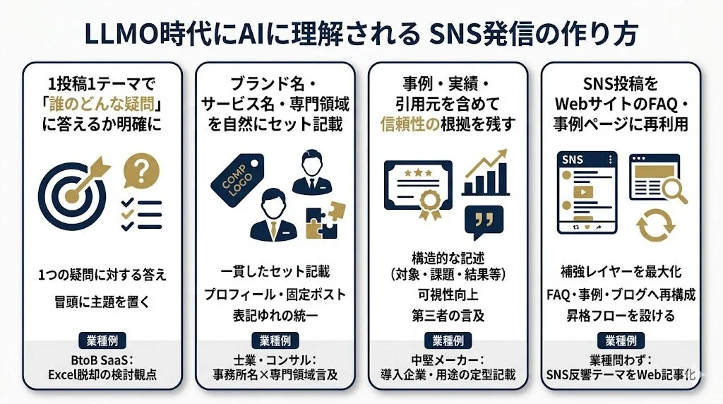 LLMO時代にAIに理解されるSNS発信の作り方
