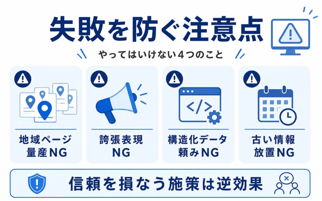 外壁塗装のLLMO対策で失敗を避けるための注意点