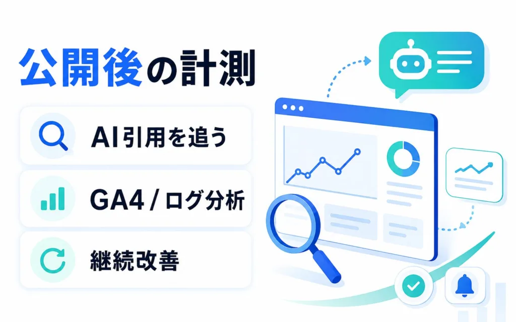 サイトリニューアル後に計測すべきLLMO指標とモニタリング体制