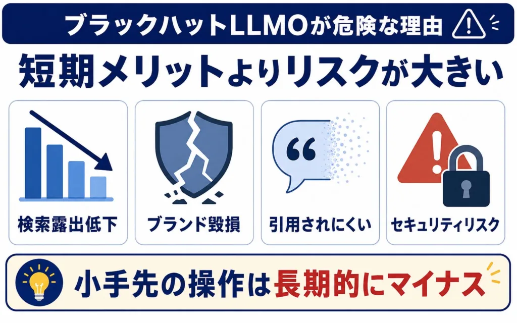 ブラックハットLLMOが危険な理由