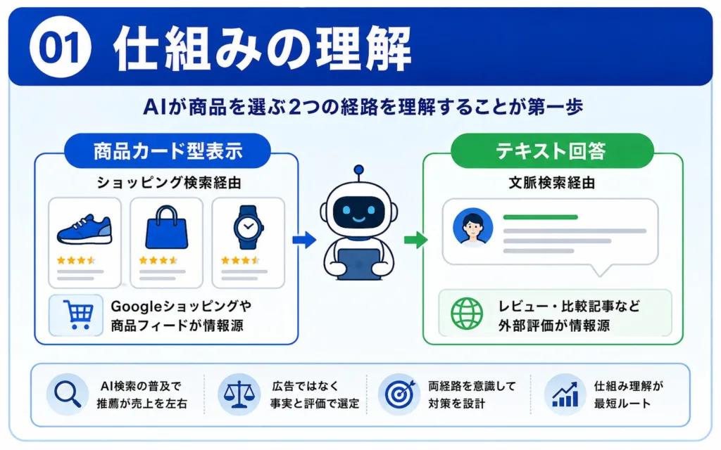ChatGPTに商品をおすすめされる仕組みをまず理解する