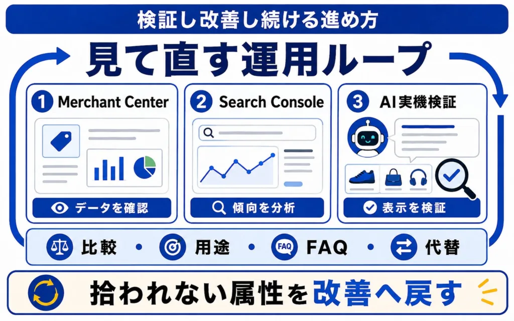 Google Merchant CenterのLLMO対策を検証し改善し続ける進め方