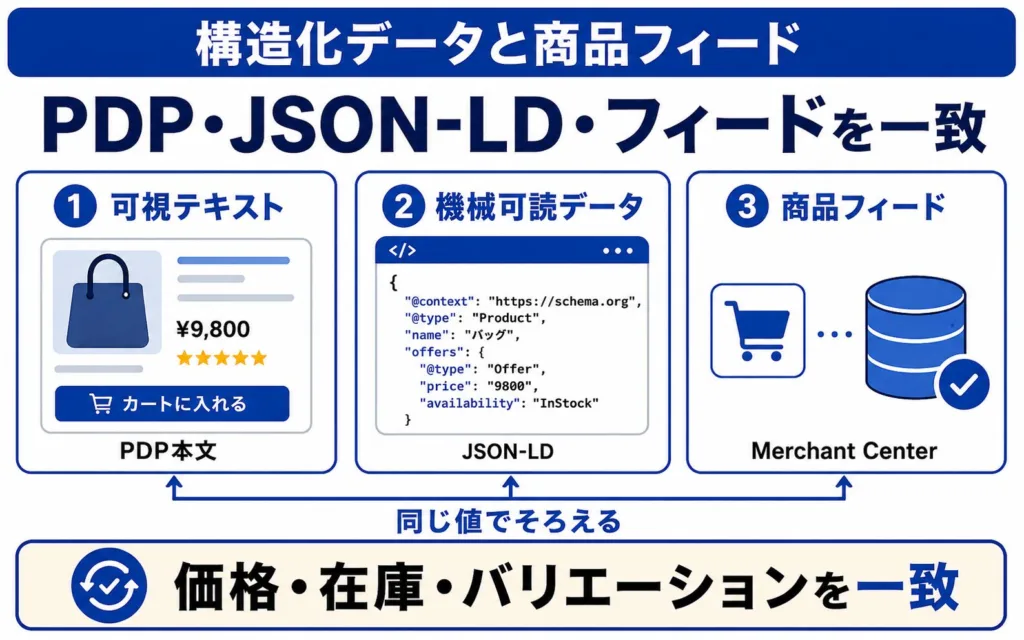 LLMOを支える構造化データと商品フィードを実装する